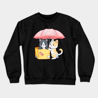 Sugar Glider Rainy Day With Umbrella T-Shirt Crewneck Sweatshirt